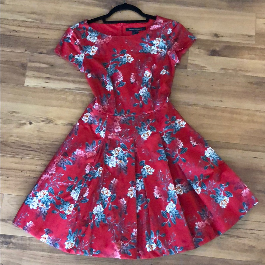 Brand New French Connection FloralPrint Dress 0